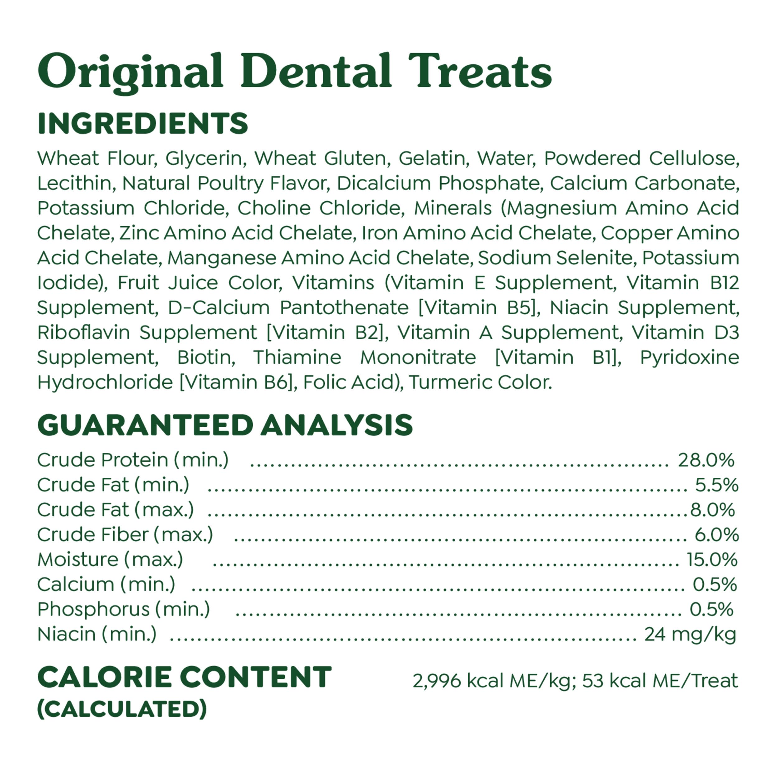 GREENIES Original Dental Teenie Treats for Dogs 5-15 Pounds 11 Count