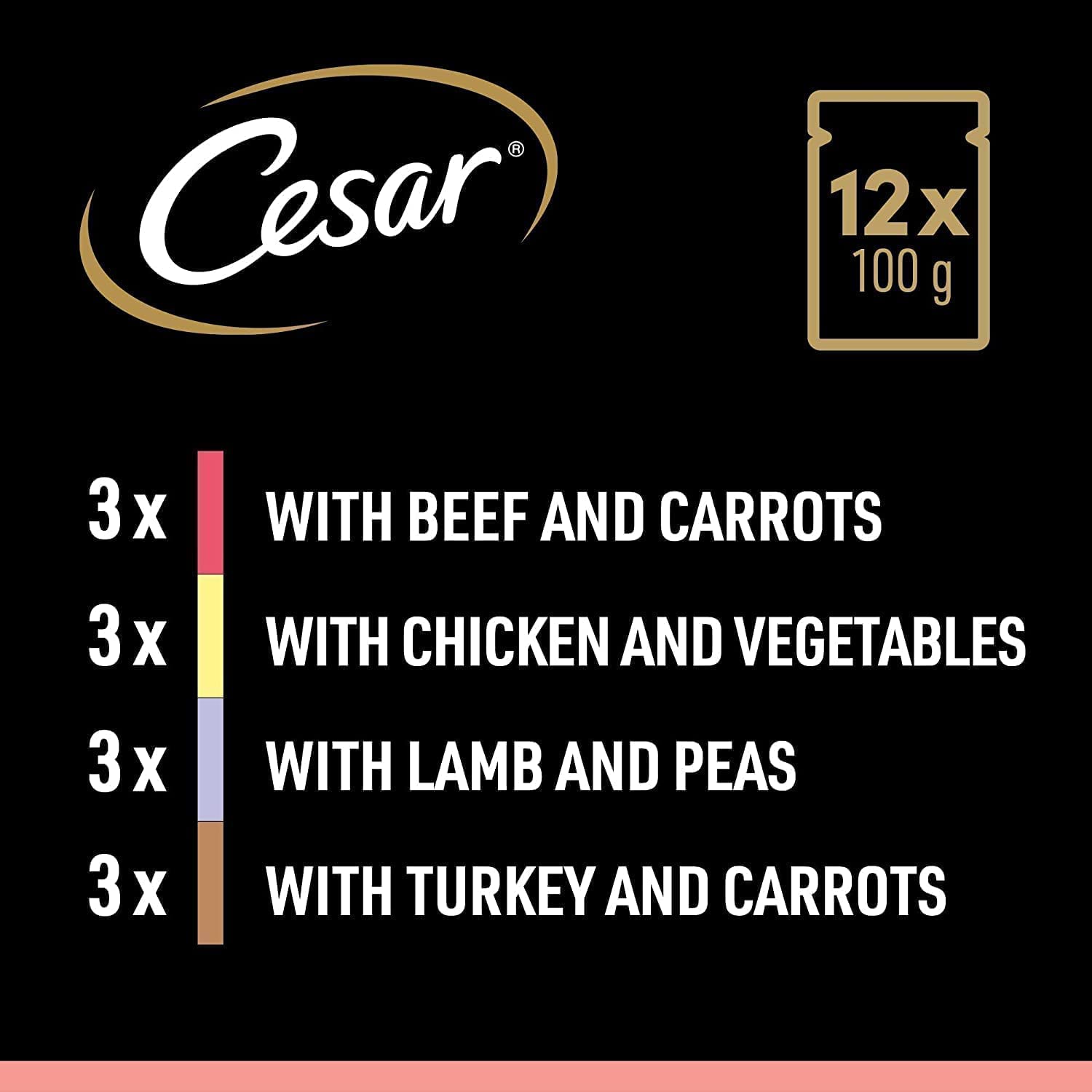 CESAR Deliciously Fresh Dog Pouches Favourites in Sauce