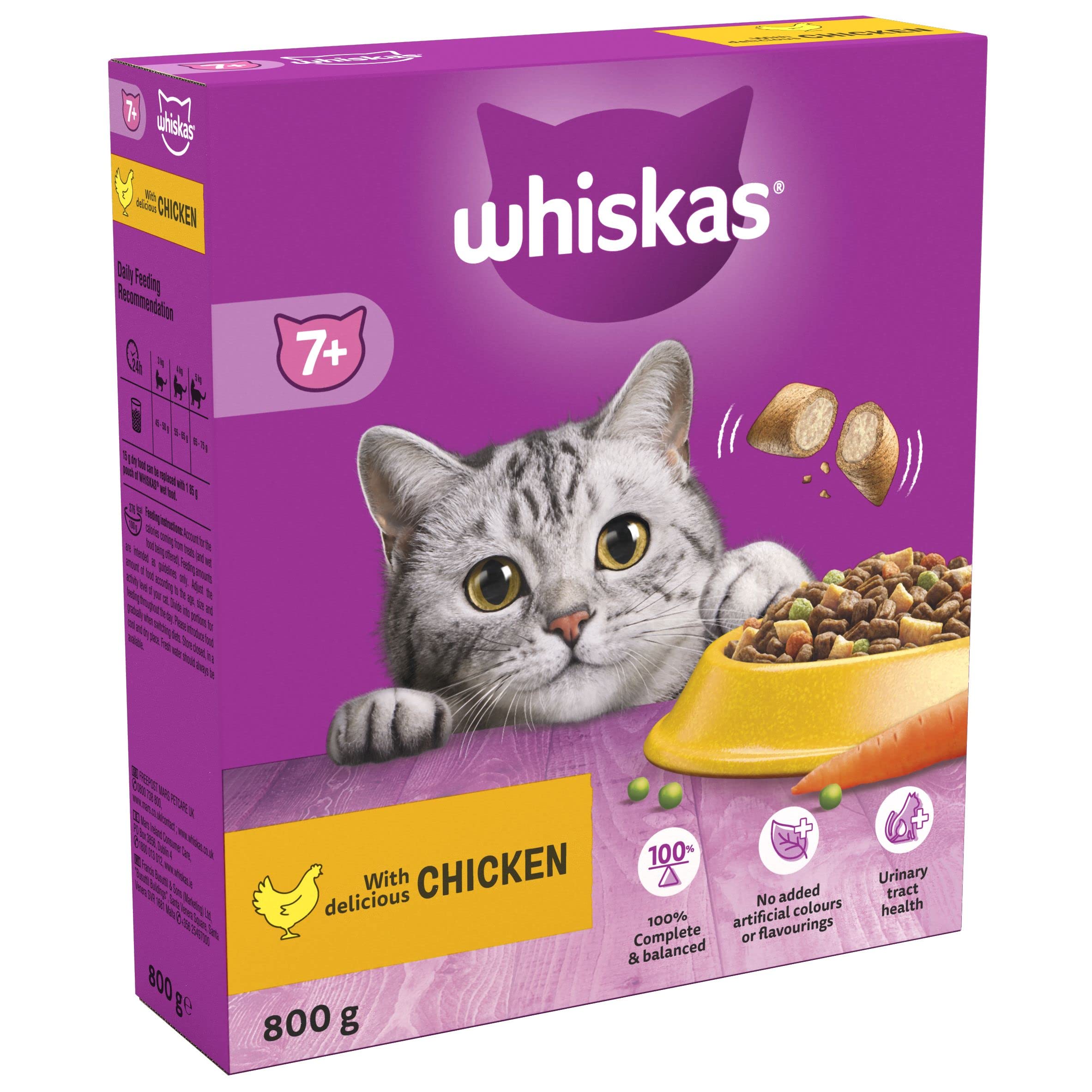 Whiskas 7+ Senior Chicken 4 x 1.9 kg Bags