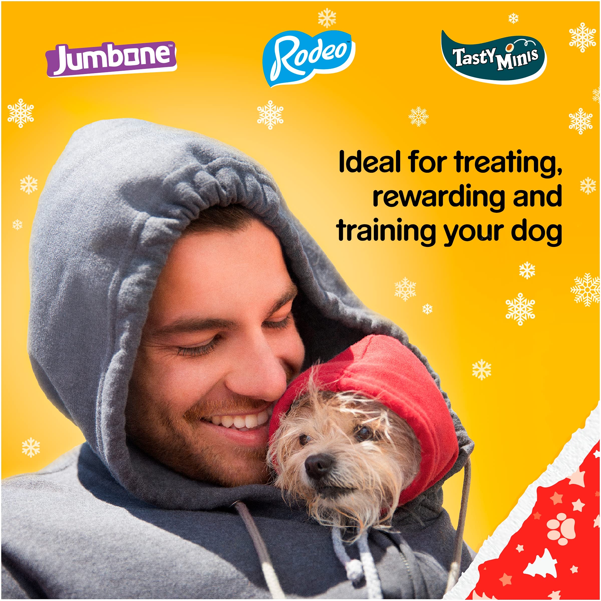 Pet Connection Pedigree Dog Christmas Stocking with Treats and Toy