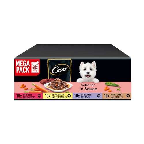 CESAR Deliciously Fresh Dog Pouches Favourites in Sauce