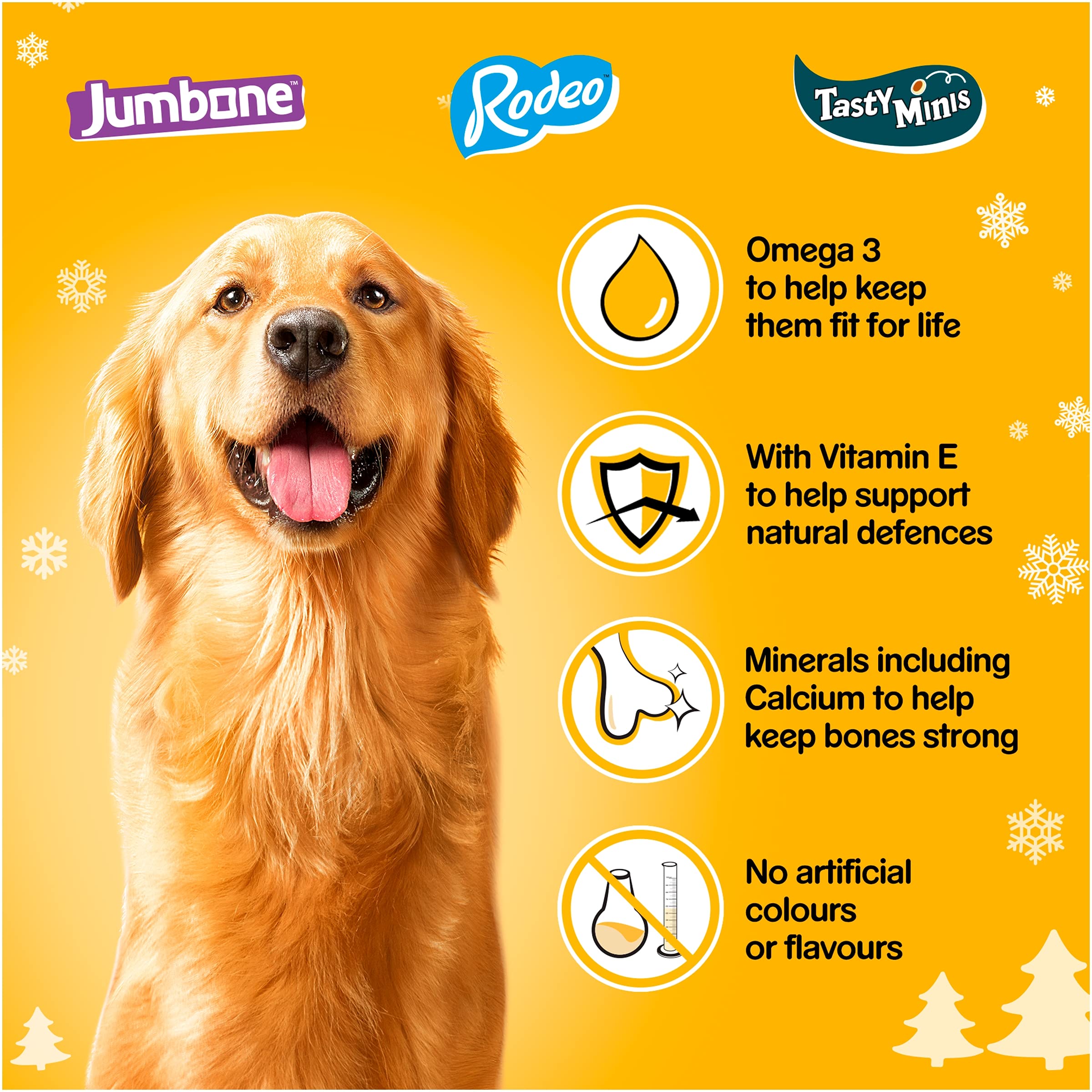 Pet Connection Pedigree Dog Christmas Stocking with Treats and Toy