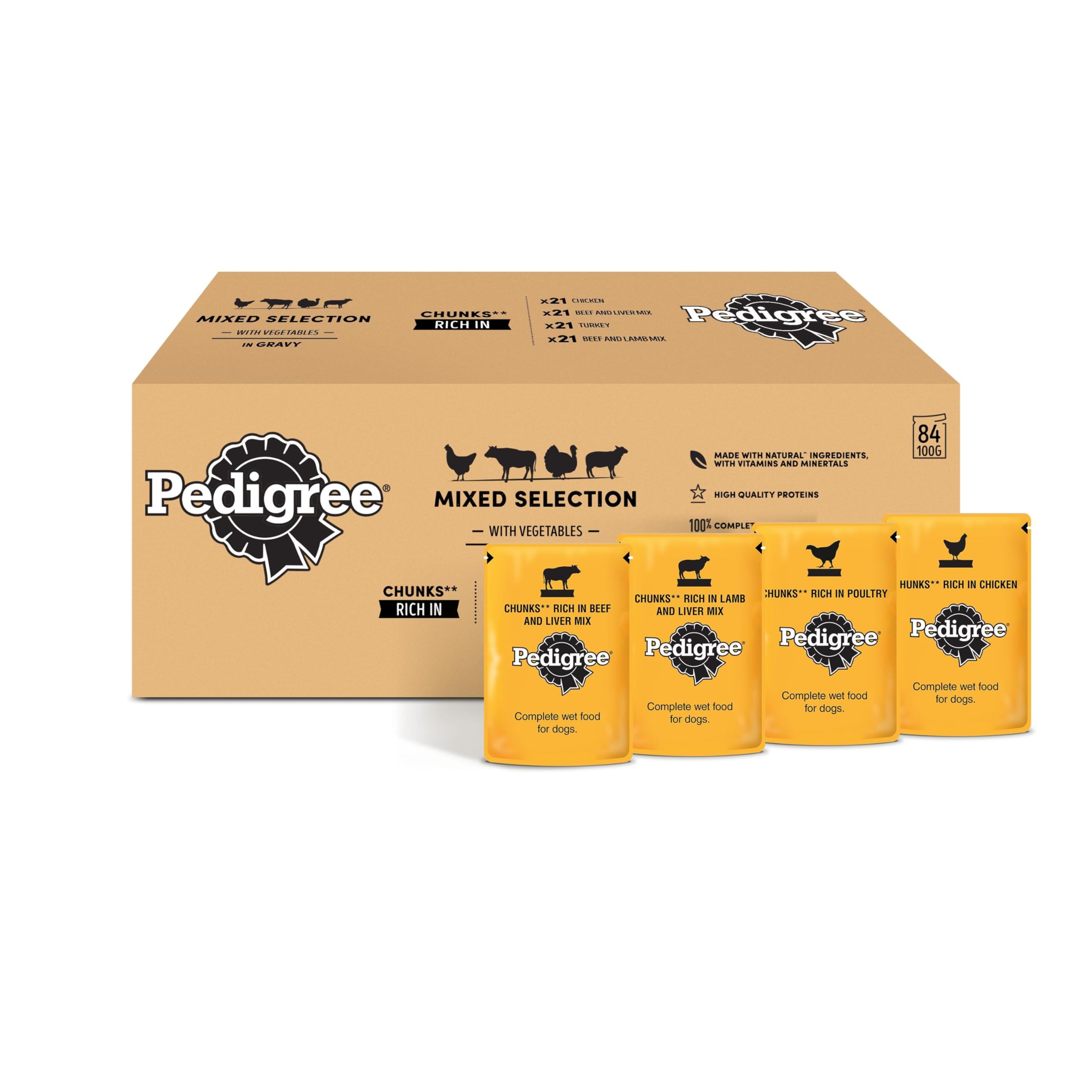 PEDIGREE Junior Dog Pouches Mixed Selection