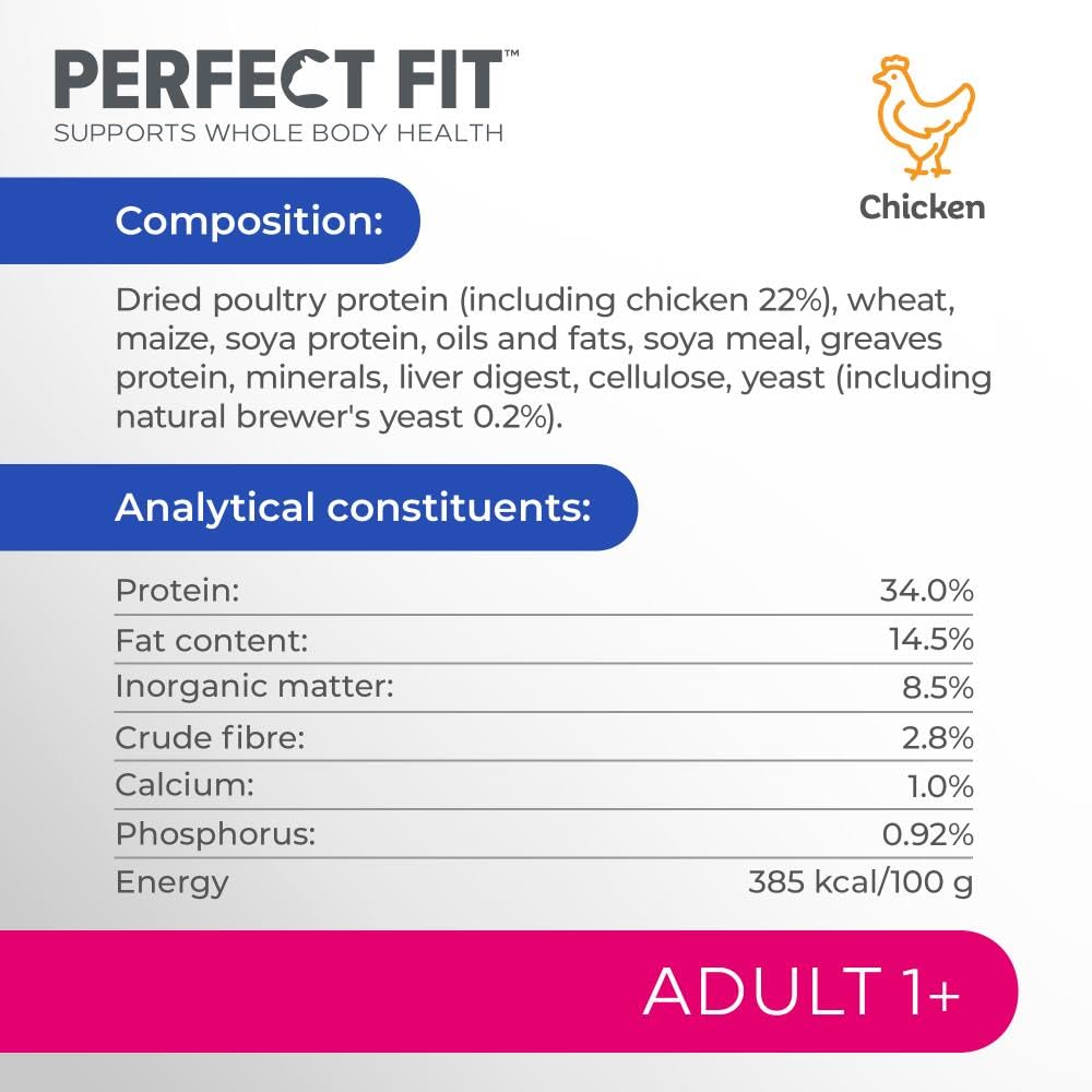 Adult 1+ Complete Dry Cat Food for Adult Cats Aged