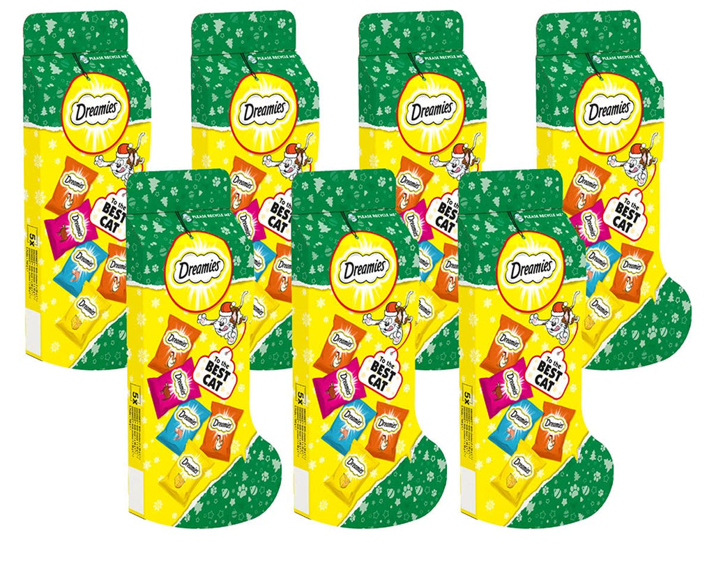 Dreamies Variety Stocking Adult Cat Treats 5 x 30g bags (7 X Stockings)