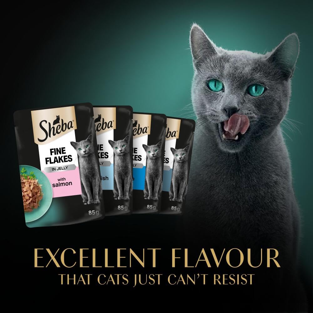 Sheba Fine Flakes Poultry Collection in Jelly 72 Pouches