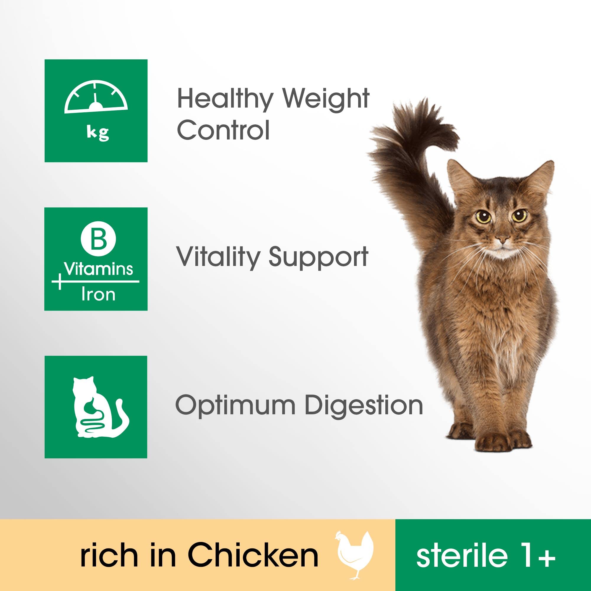 Sensitive Adult 1+ Complete Dry Cat Food for Adult Cats Aged