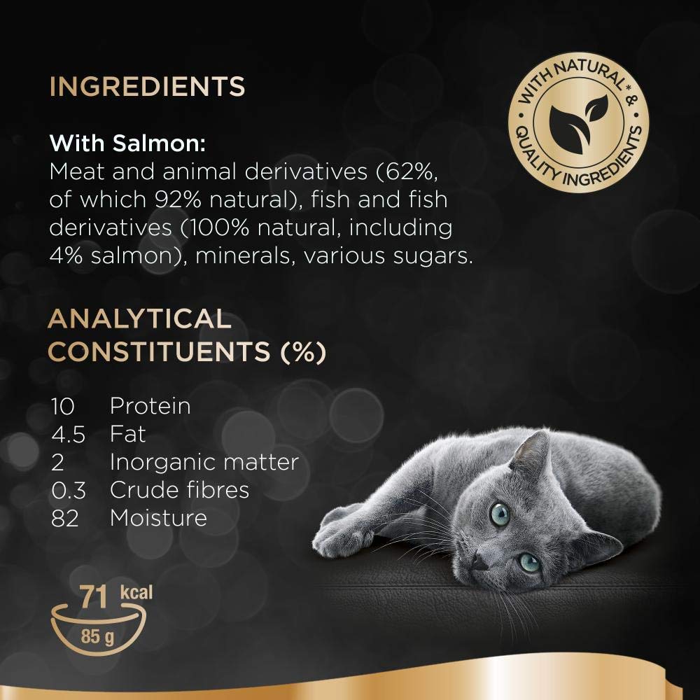 Sheba Classics Cat Food Trays Salmon in Terrine, 85 g (Pack of 22)