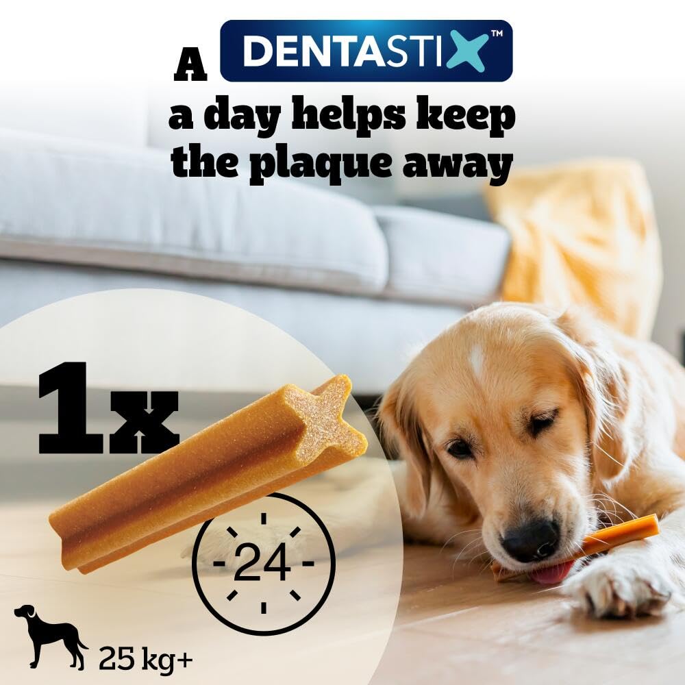 Pedigree Dentastix - Daily Dental Care Chews - Dog Treats for Large Dogs - 112 Sticks (Pack of 4)