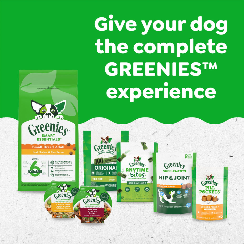 GREENIES Original Dental Teenie Treats for Dogs 5-15 Pounds 11 Count