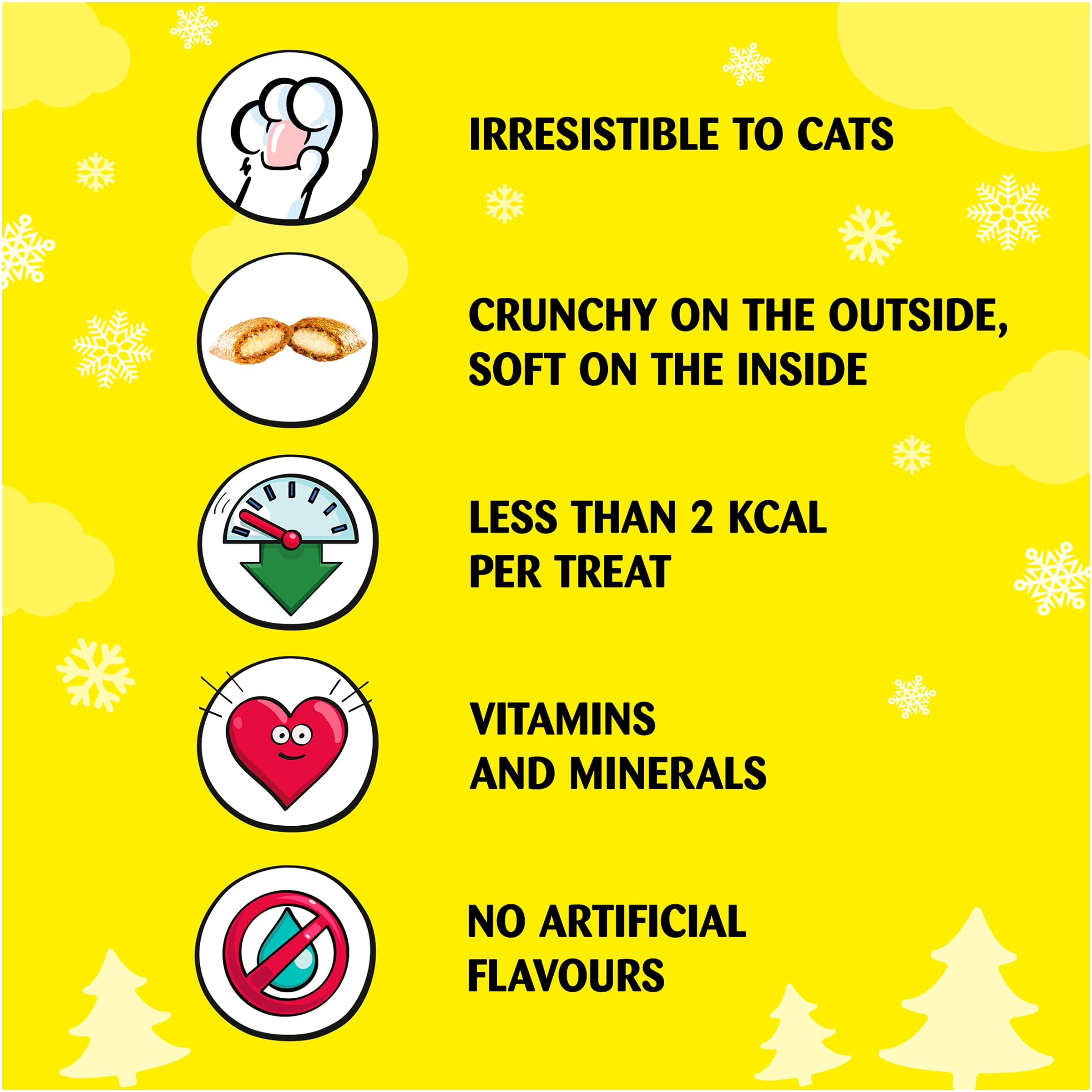 Dreamies Christmas Cat Stocking (4 X Stockings)