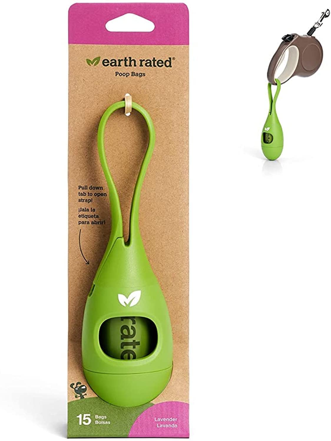 Earth Rated Leash Dispenser for Dog Waste Bags